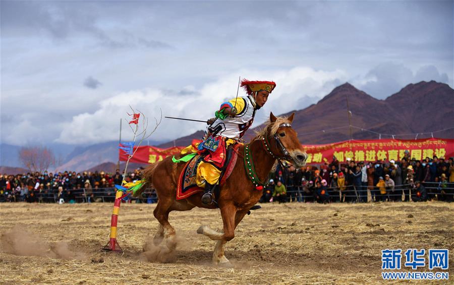 （體育）（7）鄉(xiāng)村馬術(shù)表演 把歡樂帶到西藏田間地頭